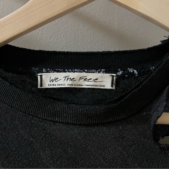 Free People We The Free Lucky Tee Black - Picture 9 of 9